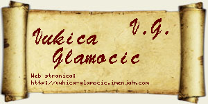 Vukica Glamočić vizit kartica